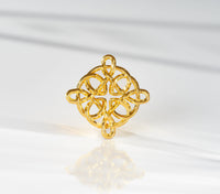 Classic Celtic Knot Pendant Jewelry Design 24k Gold .9999 Fine Gold