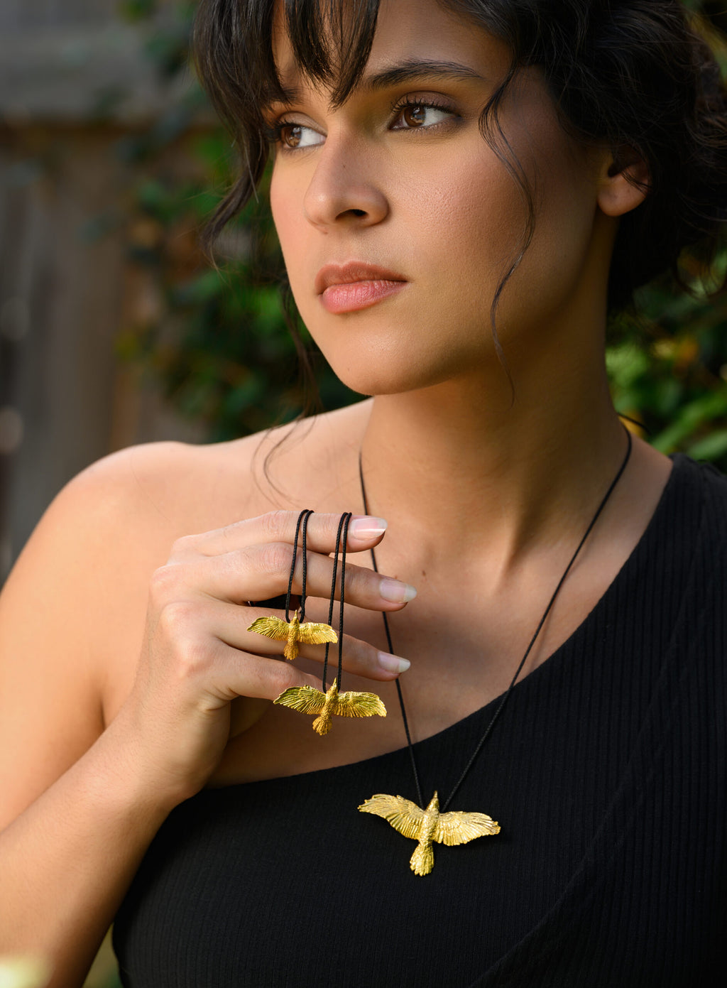 Raven Pendant Jewelry Design 24k Gold .9999 Fine Gold | Small – Rhodes ...