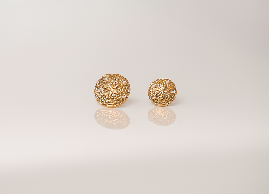 Sand Dollar Jewelry Pendant Design | 24k Gold | .9999 Fine Gold | Large