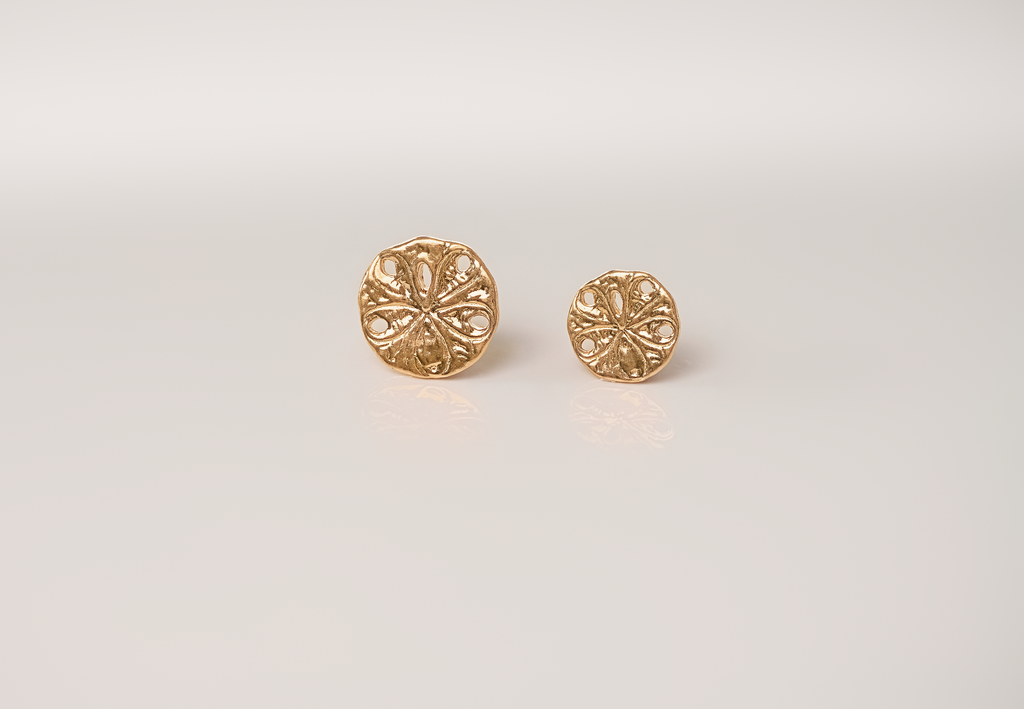 Sand Dollar Jewelry Pendant Design | 24k Gold | .9999 Fine Gold | Large