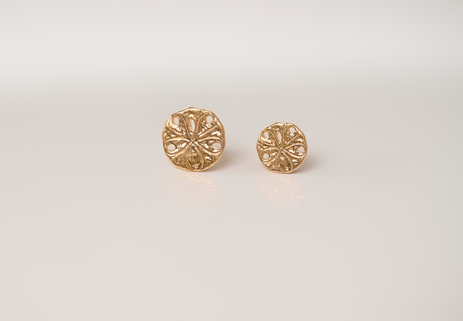 Sand Dollar Jewelry Pendant Design | 24k Gold | .9999 Fine Gold | Large