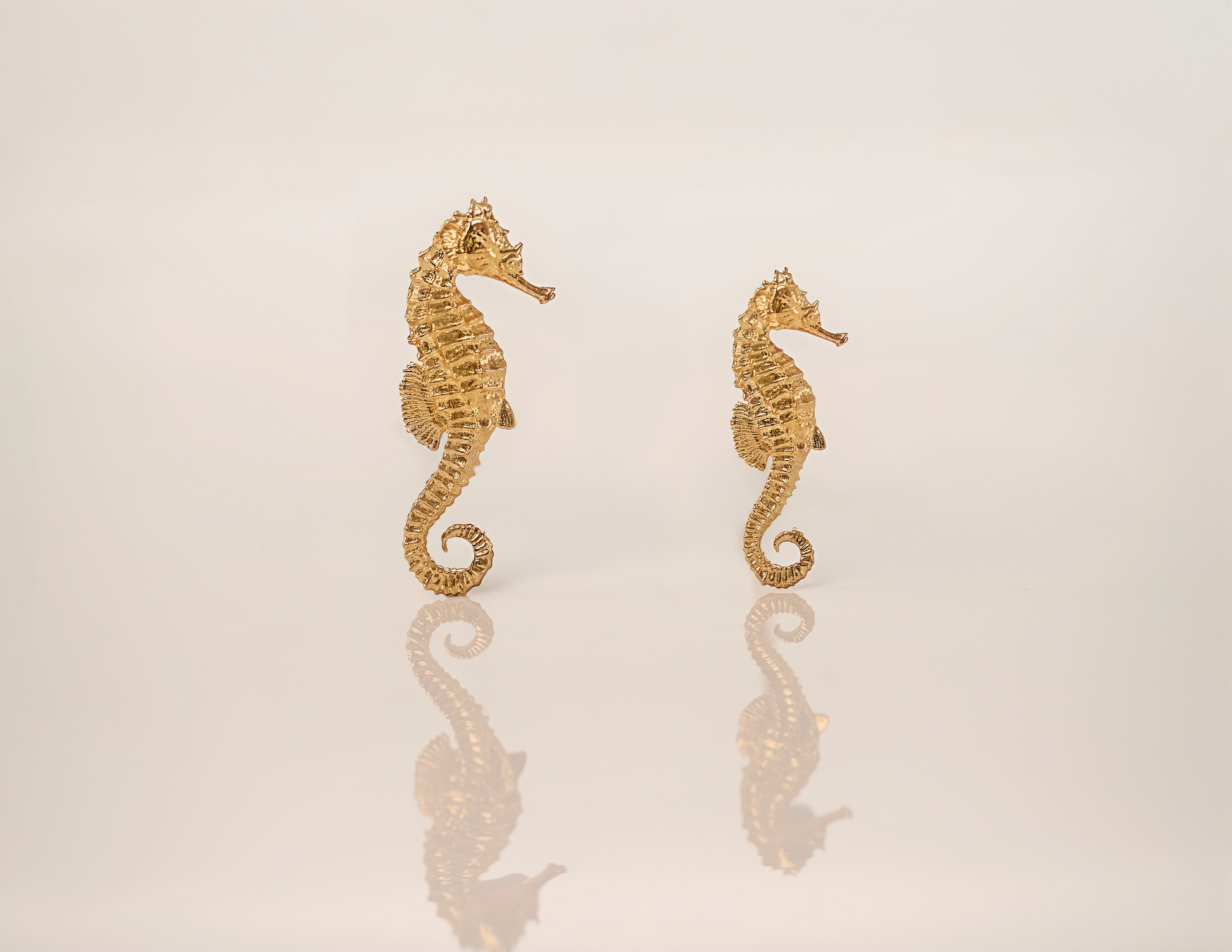 Seahorse Pendant Jewelry Design | 24k Gold | .9999 Fine Gold | Large